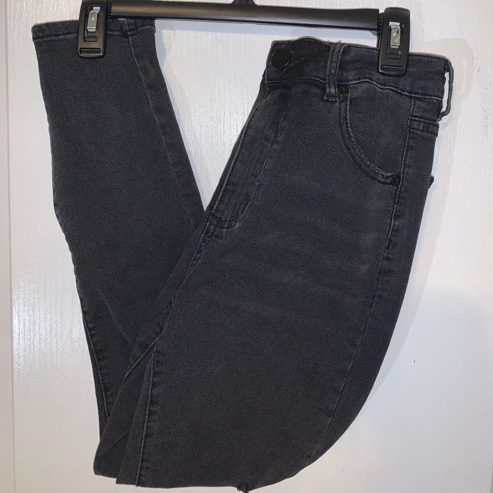 High rise skinny jeans